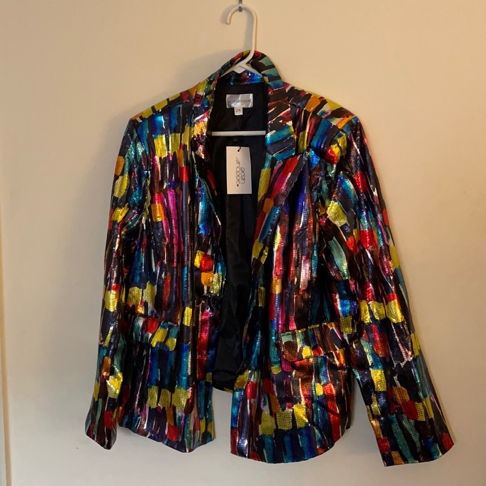 Plus size sequins pant suit from the Posh Shoppe. Brand new, never worn.